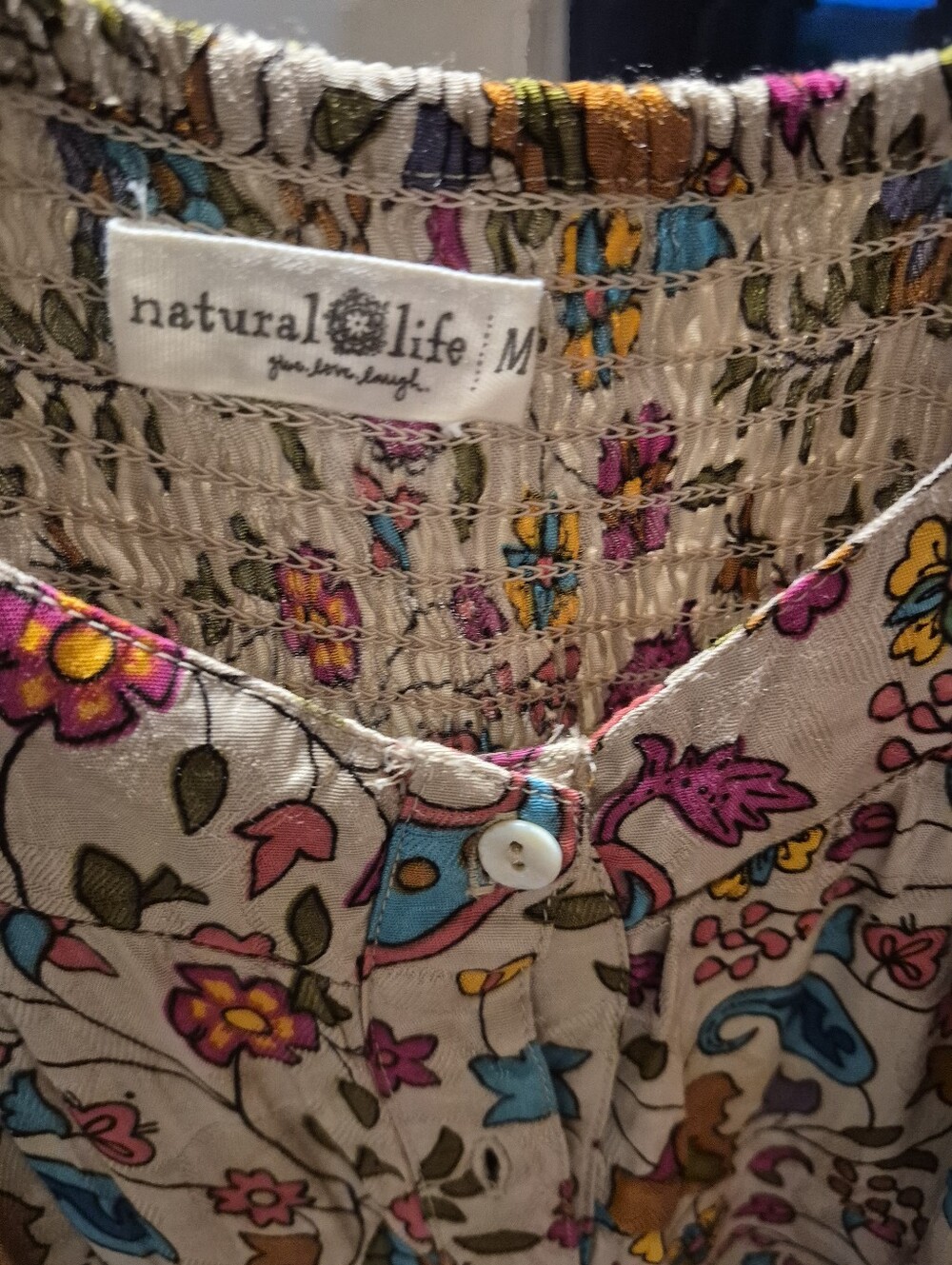 Natural Life Danielle Maxi Dress Paisley Petals - Picture 4 of 4